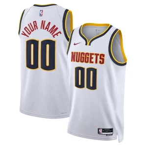 Ideal Increíble Denver Nuggets Nike Unisex Swingman Custom Jersey White Association Edition  para la gran final