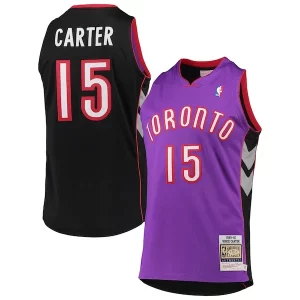 Elegante Vince Carter Toronto Raptors 1999/2000 Hardwood Classics Authentic Jersey Purple  para la gran final