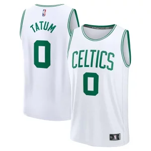 Lujoso Jayson Tatum Boston Celtics Fast Break Replica Player Jersey Association Edition White  para la gran final