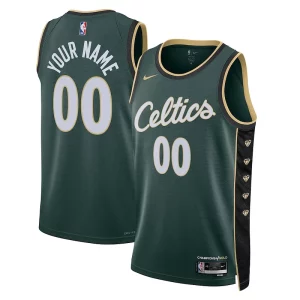 Clásico Boston Celtics Nike Unisex 2022/23 Swingman Custom Jersey City Edition Kelly Green  para la gran final