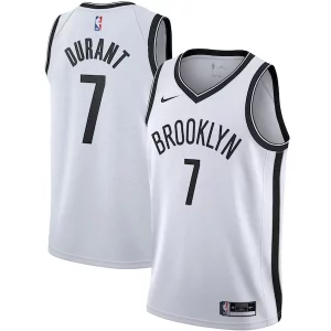 Clásico Kevin Durant Brooklyn Nets Nike 2020/21 Swingman Jersey White Association Edition  para la gran final