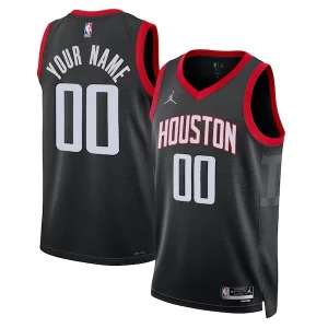 Chulo Práctico Clásico Houston Rockets Jordan Brand Unisex 2022/23 Swingman Custom Jersey Statement Edition Black  para la gran final