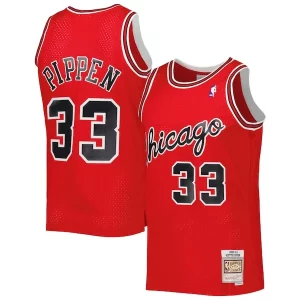 Increíble Original Exquisito Scottie Pippen Chicago Bulls Hardwood Classics 2003 04 Swingman Jersey Red  para la gran final
