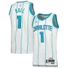 Versátil Robusto LaMelo Ball Charlotte Hornets Jordan Brand Unisex Swingman Jersey Association Edition White/Teal  para la gran final