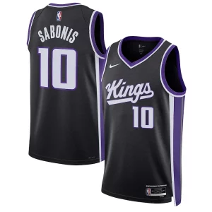 Atractivo Único Domantas Sabonis Sacramento Kings Nike Unisex Swingman Jersey Association Edition Black  para la gran final