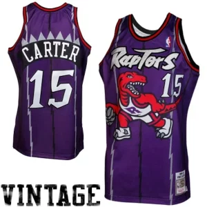 Magnífico Vince Carter Toronto Raptors 1998/99 Throwback Authentic Jersey Purple  para la gran final
