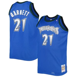 Hermoso Magnífico Kevin Garnett Minnesota Timberwolves Big & Tall Hardwood Classics 2003/04 Swingman Jersey Blue  para la gran final
