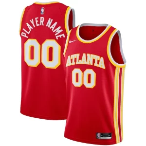 Clásico Versátil Atlanta Hawks Nike 2020/21 Swingman Custom Jersey Icon Edition Red  para la gran final