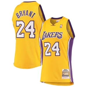 Clásico Chulo Práctico Men's Los Angeles Lakers Kobe Bryant Gold Hardwood Classics 2008 09 Authentic Jersey  para la gran final