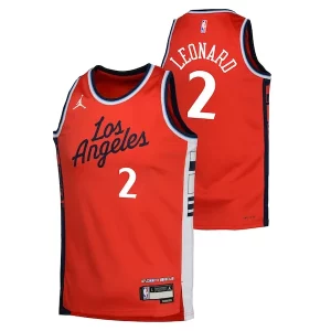 Ideal Kawhi Leonard LA Clippers Jordan Brand Youth Swingman Jersey Statement Edition Red  para la gran final