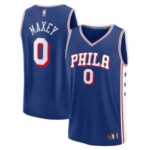 Cool Tyrese Maxey Philadelphia 76ers Fast Break Replica Player Jersey Icon Edition Royal  para la gran final