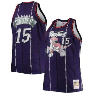 Versátil Vince Carter Toronto Raptors Big & Tall 1998/99 NBA 75th Anniversary Diamond Swingman Jersey Purple  para la gran final