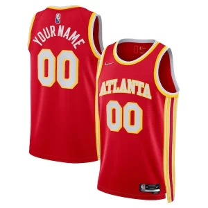 Estupendo Duradero Atlanta Hawks Nike 2021/22 Diamond Swingman Custom Jersey Icon Edition Red  para la gran final