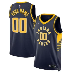 Duradero Indiana Pacers Nike 2021/22 Diamond Swingman Custom Jersey Icon Edition Navy  para la gran final