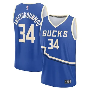 Atractivo Ideal Moderno Giannis Antetokounmpo Milwaukee Bucks Youth 2024/25 Fast Break Player Jersey City Edition Royal  para la gran final
