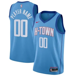 Hermoso Houston Rockets Nike 2020/21 Swingman Custom Jersey Blue City Edition  para la gran final