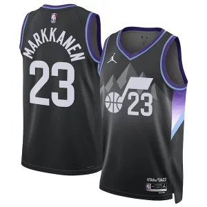 Original Lauri Markkanen Utah Jazz Jordan Brand Unisex 2024/25 Swingman Jersey Statement Edition Black  para la gran final