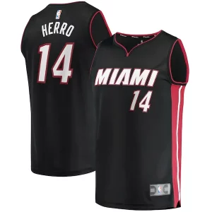 Perfecto Práctico Tyler Herro Miami Heat Fast Break Replica Jersey Icon Edition Black  para la gran final