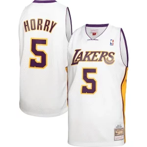Moderno Hermoso Encantador Robert Horry Los Angeles Lakers 2001/02 Hardwood Classics Swingman Jersey White  para la gran final