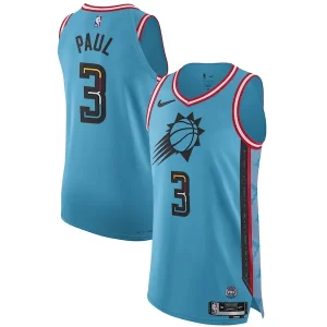 Chulo Chris Paul Phoenix Suns Nike 2022/23 Authentic Jersey City Edition Turquoise  para la gran final