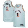 Duradero Resistente Increíble Victor Wembanyama San Antonio Spurs Nike Youth 2024/25 Swingman Player Jersey City Edition Light Blue  para la gran final