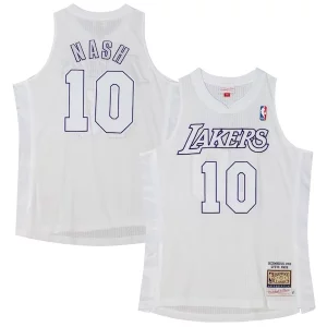 Resistente Steve Nash Los Angeles Lakers 2012 Authentic Player Jersey White  para la gran final