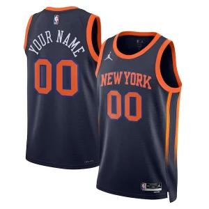 Único Versátil Moderno New York Knicks Jordan Brand Unisex 2022/23 Swingman Custom Jersey Statement Edition Navy  para la gran final