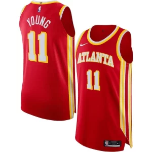 Encantador Moderno Trae Young Atlanta Hawks Nike Authentic Jersey Association Edition Red  para la gran final