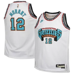 Moderno Versátil Fantástico Ja Morant Memphis Grizzlies Nike Youth 2024/25 Swingman Jersey White Classic Edition  para la gran final