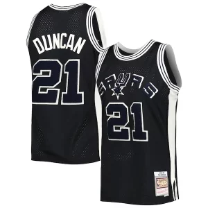Ideal Bonito Tim Duncan San Antonio Spurs 1998/99 Hardwood Classics Off Court Swingman Jersey Black  para la gran final