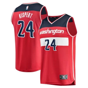 Fantástico Atractivo Corey Kispert Washington Wizards Youth Fast Break Replica Player Jersey Icon Edition Red  para la gran final