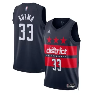 Único Kyle Kuzma Washington Wizards Jordan Brand Unisex 2024/25 Swingman Jersey Statement Edition Navy  para la gran final