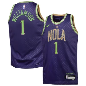 Fantástico Zion Williamson New Orleans Pelicans Nike Youth 2024/25 Swingman Player Jersey City Edition Purple  para la gran final