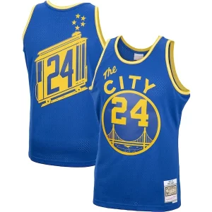 Increíble Rick Barry Golden State Warriors 2001/02 Hardwood Classics Swingman Jersey Royal  para la gran final