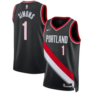 Único Estupendo Anfernee Simons Portland Trail Blazers Nike Unisex Swingman Jersey Icon Edition Black  para la gran final