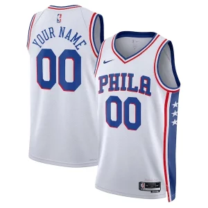 Delicioso Philadelphia 76ers Nike Unisex 2022/23 Swingman Custom Jersey White Association Edition  para la gran final