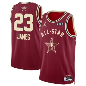 Fantástico Robusto Resistente LeBron James Jordan Brand Unisex 2024 NBA All Star Game Swingman Jersey Crimson  para la gran final