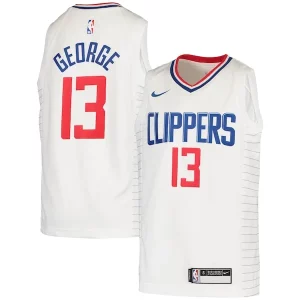 Único Cool Elegante Paul George LA Clippers Nike Youth 2020/21 Swingman Jersey Association Edition White  para la gran final