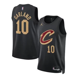 Lujoso Original Resistente Darius Garland Cleveland Cavaliers Jordan Brand Unisex Swingman Jersey Statement Edition Black  para la gran final