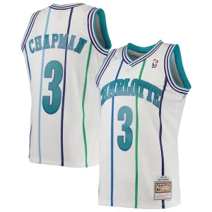 Fantástico Genial Rex Chapman Charlotte Hornets 1988/89 Hardwood Classics Swingman Jersey White  para la gran final