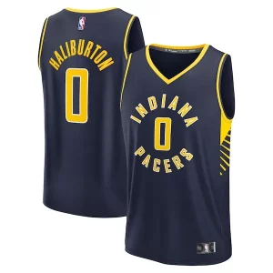 Ideal Maravilloso Tyrese Haliburton Indiana Pacers Youth Fast Break Replica Player Jersey Icon Edition Navy  para la gran final