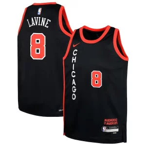 Perfecto Zach LaVine Chicago Bulls Nike Youth Swingman Replica Jersey City Edition Black  para la gran final