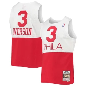 Ideal Maravilloso Allen Iverson Philadelphia 76ers 2003/2004 Hardwood Classics Swingman Jersey White/Red  para la gran final