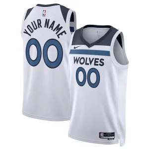 Cool Único Exquisito Minnesota Timberwolves Nike Unisex Swingman Custom Jersey White Association Edition  para la gran final