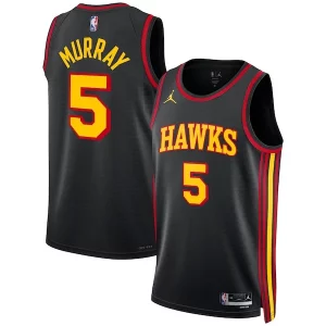 Práctico Elegante Dejounte Murray Atlanta Hawks Jordan Brand Unisex Swingman Jersey Statement Edition Black  para la gran final