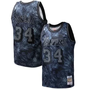 Encantador Elegante Shaquille O'Neal Los Angeles Lakers Hardwood Classics 1996/97 Tie Dye Swingman Jersey Black  para la gran final