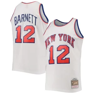 Lujoso Dick Barnett New York Knicks 1969/70 Hardwood Classics Swingman Jersey White  para la gran final