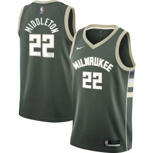 Elegante Encantador Chulo Khris Middleton Milwaukee Bucks Nike Youth 2021/22 Swingman Jersey Icon Edition Hunter Green  para la gran final