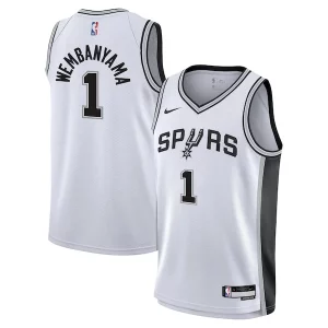 Único Victor Wembanyama San Antonio Spurs Nike Youth Swingman Jersey Association Edition White  para la gran final
