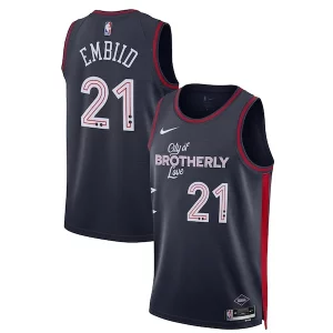 Chulo Comodo Duradero Joel Embiid Philadelphia 76ers Nike Unisex 2023/24 Swingman Jersey Navy City Edition  para la gran final